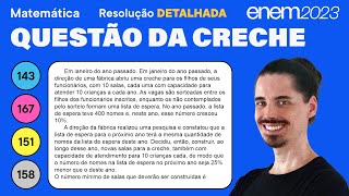 🔵 Questão da creche ENEM 2023 Matemática Detalhada  Porcentagem [upl. by Nye]