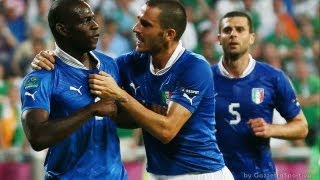 ITALIA  GERMANIA 21  EUROPEO 2012  GOAL E SHOW DI BALOTELLI  TABELLINO [upl. by Dearden761]