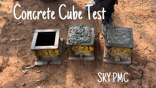 Concrete mix amp Cube Test  very importantதமிழ்  SKY PMC [upl. by Ellehcyar]