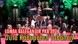 Baleganjur Terbaik Duta Tabanan PKB 2024 [upl. by Sabra370]