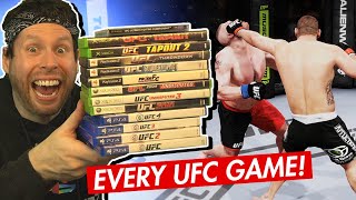 Getting a KNOCKOUT on every UFC video game [upl. by Hoxsie]