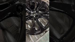 All Painted Black rims blackrims wheelpaint rimshop wheelrepair wheelrim cars rimshop [upl. by Jarib]