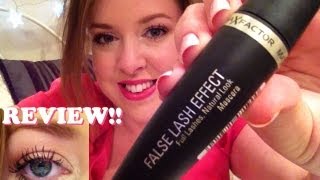 Review of Maxfactor False Lash Effect Mascara How to get big lashes [upl. by Aiceled360]