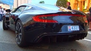 Aston Martin ONE 77 enters Monaco  V12 Coupe Exhaust Sound one77 Coupe exotic Supercar [upl. by Platt]