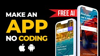 How To Create Free Mobile APP Without Coding  Android amp iOS 🔥 [upl. by Nissa]