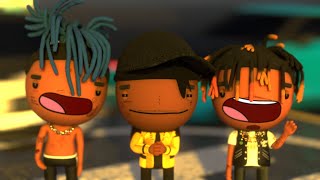 Juice Wrld Xxxtentacion And Ski Mask The Slump God  Nuketown Animation Music Video [upl. by Ennahtur]