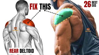 26 BEST REAR DELTOID EXERCISES AT GYM [upl. by Nnire]