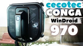 Cecotec Conga WinDroid 970 ОТТИРАЕТ ЗАГРЯЗНЕНИЯ НА ОКНАХ🧽 ОБЗОР и ТЕСТ✅ [upl. by Olympium]