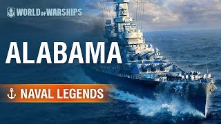 Naval Legends Battleship USS Alabama  World of Warships [upl. by Elokyn]