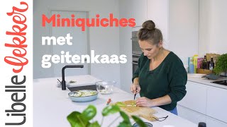 Klaar in 30 minuten vegetarische miniquiches met rode biet en geitenkaas [upl. by Hnad839]