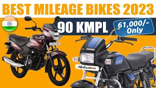 Best Mileage Bikes of 2023  90 Kmpl😮😮  Top 4 High Mileage Motorcycle  Hindi [upl. by Aynotahs819]