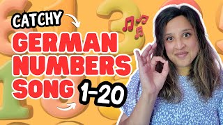 Learn GERMAN NUMBERS 120 in 5 Minutes Catchy Song [upl. by Perri]