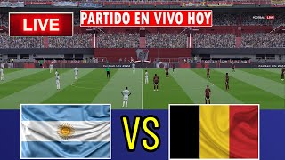 ARGENTINA VS BELGIUM LIVE  INTERNATIONAL FRIENDLY MATCH 2024  FULL MATCH LIVE TODAY EFOOTBALL [upl. by Airamesor]