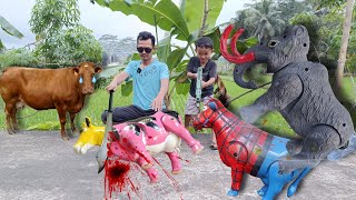 💜 WADIDAU PROSES SIMULASI POTONG SAPI KURBAN  AA TOYS OFFICIAL [upl. by Paolina]