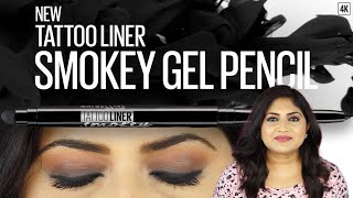 NEW Maybelline Tattoo Liner Smokey Eyeliner Pencil Review  maybelline tattooliner smokeyeyes [upl. by Chimene939]