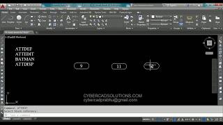 How to Create an Attribute Block in AutoCAD [upl. by Nikral413]