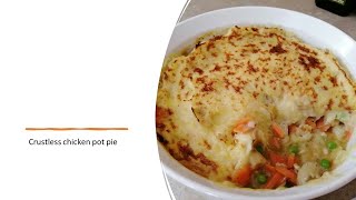 Crustless chicken pot pie [upl. by Yeloc55]