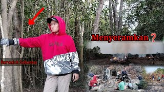 HUTAN SAMPING LAHAN BARU  BANTU BERSIHKAN LAHAN MILIK KAKAK [upl. by Ixela]