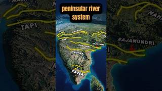 Peninsular River System  SSC UPSC  UPPSC shorts geographyfacts [upl. by Anh]