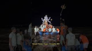 Ganpati Visarjan Giragaon Chowpatty 2024  ganpativisarjan shorts [upl. by Worthy]