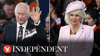 Watch again King Charles and Queen Camilla attend DDay 80th anniversary commemoration in Normandy [upl. by Kremer]