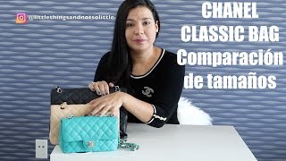 Chanel Classic Comparación de tamaños [upl. by Ilam]