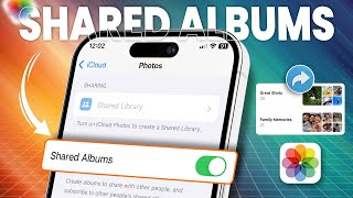 How to Share Photo Album on iPhone  Share iPhone Photo Albums with Friends [upl. by Nylorak]