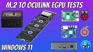 External Graphics card test with M2 to Oculink adapter [upl. by Knute]