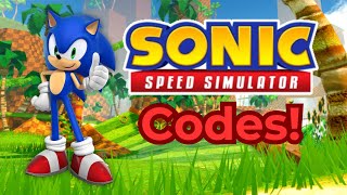 Sonic Speed Simulator FREE CODES [upl. by Notgnimer132]