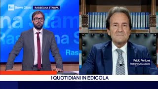 Fabio Fortuna a RASSEGNA STAMPA di RAI NEWS 24 del 18 10 2024 ore 08 30 [upl. by Faxen]