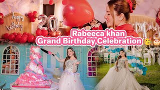 Rabeeca Khan Birthday Celebration 2024🎂✨ youtubevideo samrakanwal3799 [upl. by Nabois]