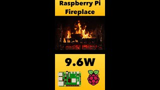 Why does this make you feel warmer Low power Raspberry Pi Fireplace [upl. by Aeht748]