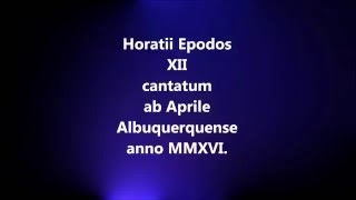 Horatii Epodos XII  Horace Epode 12 quid tibi vis mulier nigris dignissima barris [upl. by Ahseral485]