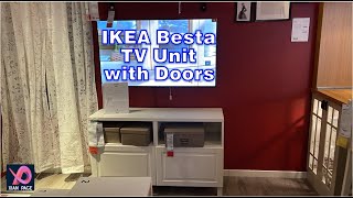 IKEA Besta TV stand with Doors [upl. by Rowland]