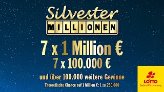 SilvesterMillionen  exklusiv in BadenWürttemberg [upl. by Ajnotal]