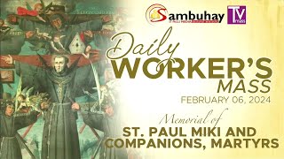 Sambuhay TV Mass  February 6 2024  St Paul Miki and Companions Martyrs [upl. by Arahsal]