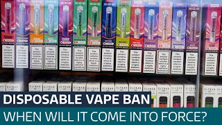 Disposable vapes to be banned by next summer  What does it mean for you  ITV News [upl. by Ahsiei827]