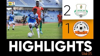 MATCH HIGHLIGHTSMTN Super League Zesco United 2 1 Kansanshi Dynamos Week 25 2023 24 [upl. by Ahgiel33]