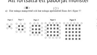 Att hittta och beskriva mönster [upl. by Mcconnell]