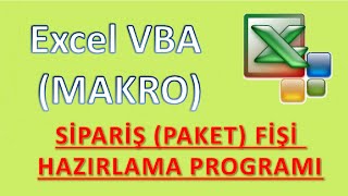 VBA Excel Makro Sipariş Fişi Hazırlama Programı [upl. by Glenine227]