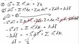 Gibbs Adsorption Isotherm Derivation [upl. by Worlock]