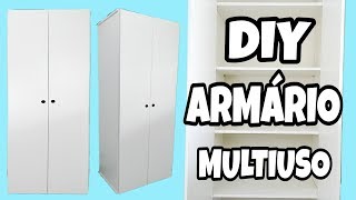 DIY ARMÁRIO MULTIUSO MUITO FÁCIL [upl. by Trahurn]