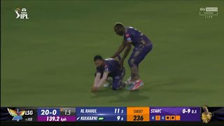 Ramandeep Singh Brilliant Running catch Arshin Kulkarni tata ipl 2024 ramandeepsingh [upl. by Siuoleoj]