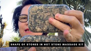 Shape of Stones in Hot Stone Massage Kit [upl. by Ibed542]