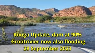 Kouga dam update 2 on 28 September 2023 Dam reach 90 and will start to overflow by tomorrow [upl. by Hazeghi633]