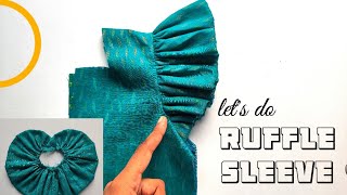 EASIEST WAY TO DO RUFFLE SLEEVE  Topic  13  lmccraftsandclothes [upl. by Byrom998]