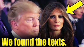 SHOCKING LEAKED MELANIA TRUMP TEXT MESSAGE REVEALED [upl. by Ahsinyar253]