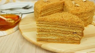 Торт Медовик Вкуснейший Рецепт  Rus Pastası Medovik Tarifi  Ballı Pasta  Russian Honey Cake [upl. by Maples767]