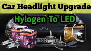 CAR HEADLIGHT UPGRADE TO LED  REAL LIFE EXPERIENCE WITH [upl. by Tyree]