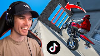 I Tried VIRAL TikTok STUNTS In GTA 5 [upl. by Lanaj]